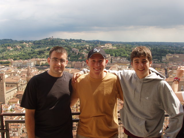 Matt, Drew, Ben atop the Dome