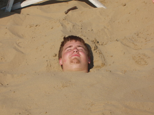 Dave in the sand