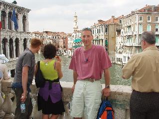 [Picture of chet on the Rialto bridge, Venice]