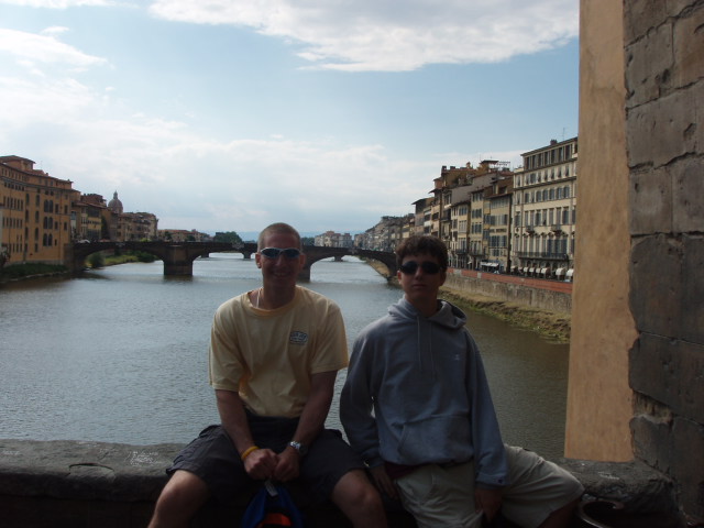 Chet and Ben on the Ponte Vecchio